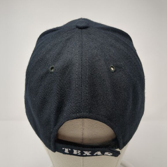 Texas Strapback Hat Black OS Adjustable Embroidered Patriotic Texas State Dallas - Picture 5 of 8